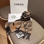 Loewe handwritten logo double-sided graffiti scarf - Image 3