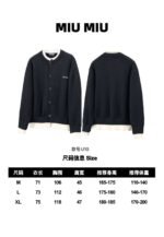 Miumiu sweater fake two-piece wool cardigan - Image 9