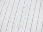 loewe new embroidered logo smudged gray striped embroidered shirt - Image 9