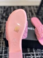 Chanel slippers Lazy slippers Black white Beige pink - Image 36
