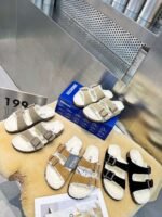 birkenstock original wool slippers imported mercerized cowhide suede upper - Image 20