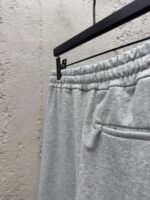 MIUMIU embroidered and labeled fringed shorts - Image 9