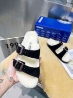 birkenstock original wool slippers imported mercerized cowhide suede upper - Image 10