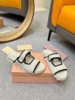 miumiu woolen knitted slippers - Image 6