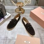 miumiu new loafer espadrille catwalk style premium version - Image 5