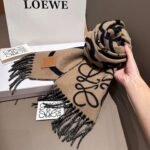 Loewe handwritten logo double-sided graffiti scarf - Image 4