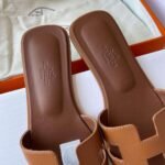 Hermès Oasis Epsom leather H sandals 1:1 material premium version 35-42 - Image 7