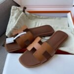 Hermès Oasis Epsom leather H sandals 1:1 material premium version 35-42 - Image 6