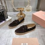 miumiu new loafer espadrille catwalk style premium version - Image 6