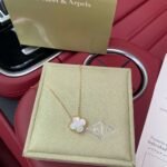 Van Cleef & Arpels vca single flower four-leaf clover necklace high quality V gold material workmanship details 1:1 - Image 9