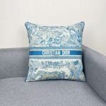 DIOR 50x50cm embroidered pillow Premium gift box packaging - Image 4