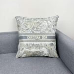 DIOR 50x50cm embroidered pillow Premium gift box packaging - Image 2