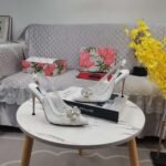 DG lace sandal with diamond buckle - Image 11