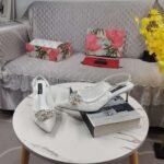 DG lace sandal with diamond buckle - Image 13