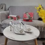 DG lace sandal with diamond buckle - Image 10