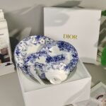 Dior wild charm Jouy Tiger series bone china plates and tableware - Image 3