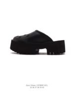 GUCCI Thick soled height increasing women’s sandals, beach shoes, casual and comfortable slippers. - Image 3