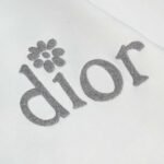 DIOR New flower letter logo embroidered casual hooded sweatshirt - Image 6