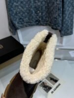 Bo ken UGG snow boots High silk shiny cowhide, double button decoration - Image 14