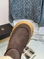 Bo ken UGG snow boots High silk shiny cowhide, double button decoration - Image 13