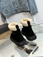 Bo ken UGG snow boots High silk shiny cowhide, double button decoration - Image 8