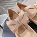 Chanel’s new early spring bow Mary Jane shoes Calf patent leather material - Image 2