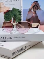 miumiu New Frameless Sunglasses Women Retro Sunglasses 1：1 Premium