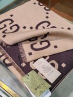 GUCCI Top version wool silk scarf - Image 2