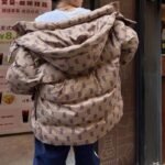 MLB old flower full print hooded down jacket NY casual men and women couples same style - Image 6