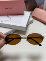 MIUMIU Metal Sunglasses for Women Premium Edition 1：1 - Image 4