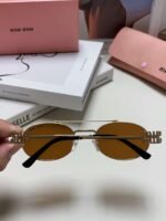 MIUMIU Metal Sunglasses for Women Premium Edition 1：1 - Image 3