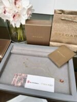 Bulgari diamond snake bone mother-of-pearl necklace Premium - Image 5