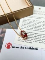 Bulgari diamond snake bone mother-of-pearl necklace Premium - Image 4