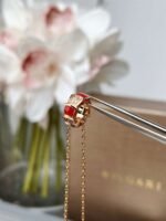 Bulgari diamond snake bone mother-of-pearl necklace Premium - Image 3