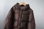 Celine down jacket solid color detachable sleeves hooded down long sleeve jacket - Image 2