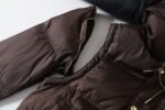 Celine down jacket solid color detachable sleeves hooded down long sleeve jacket - Image 8
