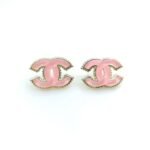 Chanel new pink earrings high-end version