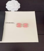 Chanel new pink earrings high-end version - Image 5