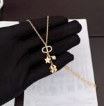DIOR Four Leaf Clover Necklace Premium