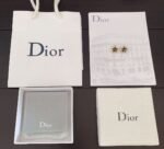DIOR Latest black five-pointed star cd earrings premium version - Image 6