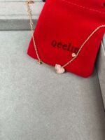 QeeLin V Gold Kirin Pink Opal Bracelet - Image 8