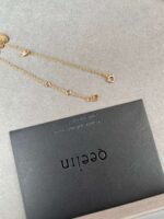 QeeLin V Gold Kirin Pink Opal Bracelet - Image 7