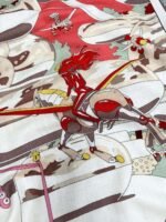 Hermès cashmere square scarf, high-end version 135x135cm - Image 4