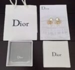 DIOR Pearl Bow Earrings Premium Edition - Image 4