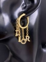 DIOR letter earrings - Image 5
