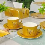 Hermès Gold Coffee Cup and Saucer Set - Image 3