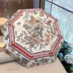 DIOR Automatic Umbrella with Butterfly Pattern, presented in a gift box – a perfect gift choice. - Image 11