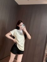 YSL 2025 New style short-sleeved T-shirt with lettering logo - Image 2