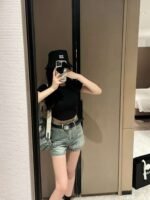 miumiu shorts with belt - Image 9