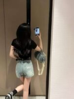 miumiu shorts with belt - Image 8